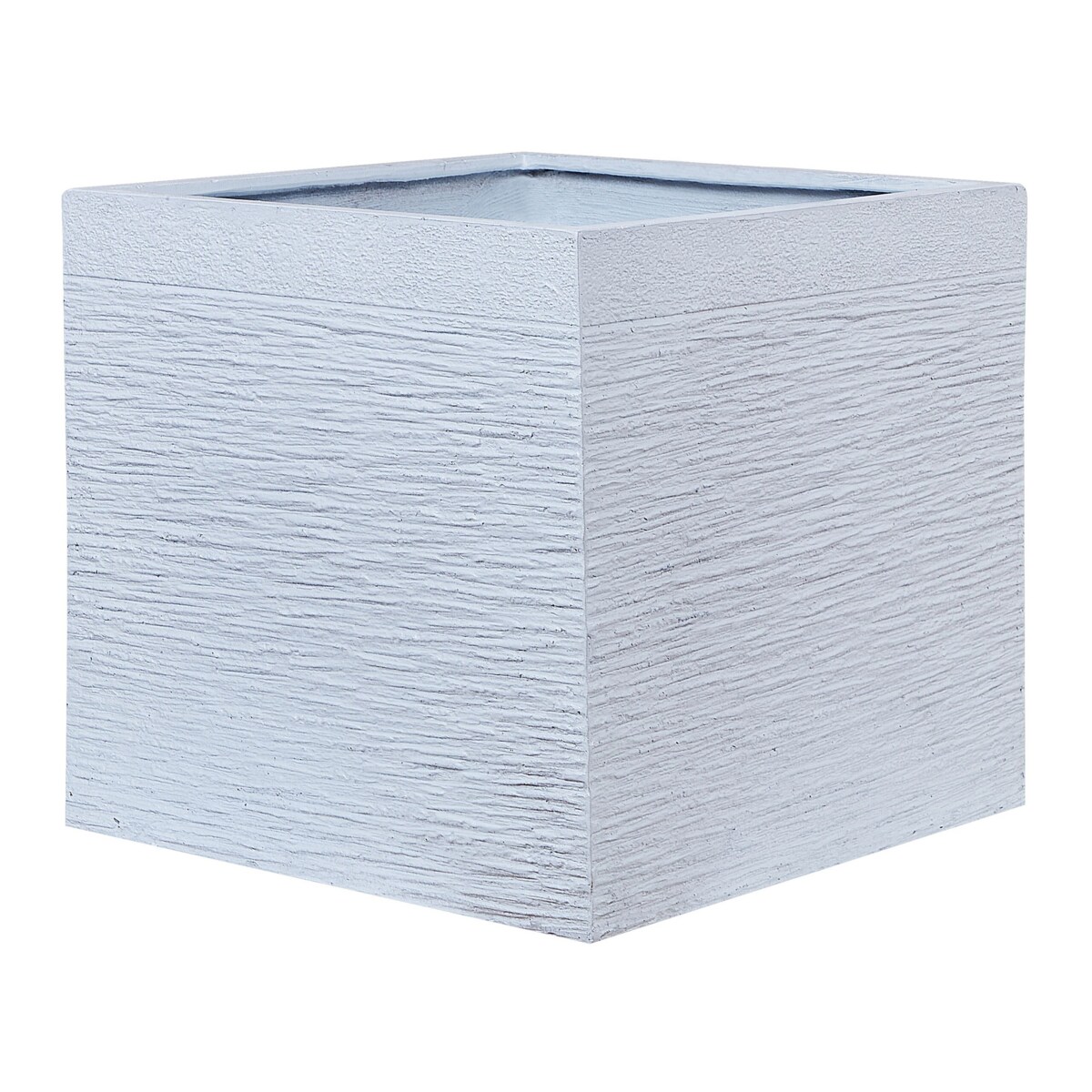 Doniczka kwadratowa 50 x 50 x 46 cm biała PAROS