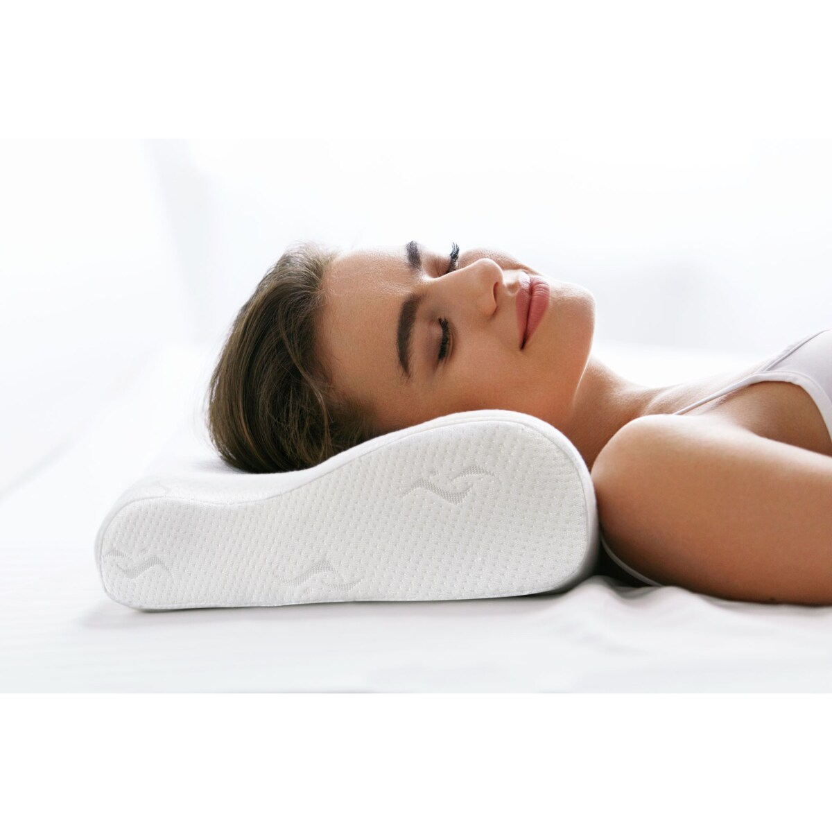 Poduszka Ortopedyczna 50X30 Do Spania Na Boku Brzuchu Na Zamek Profilowana