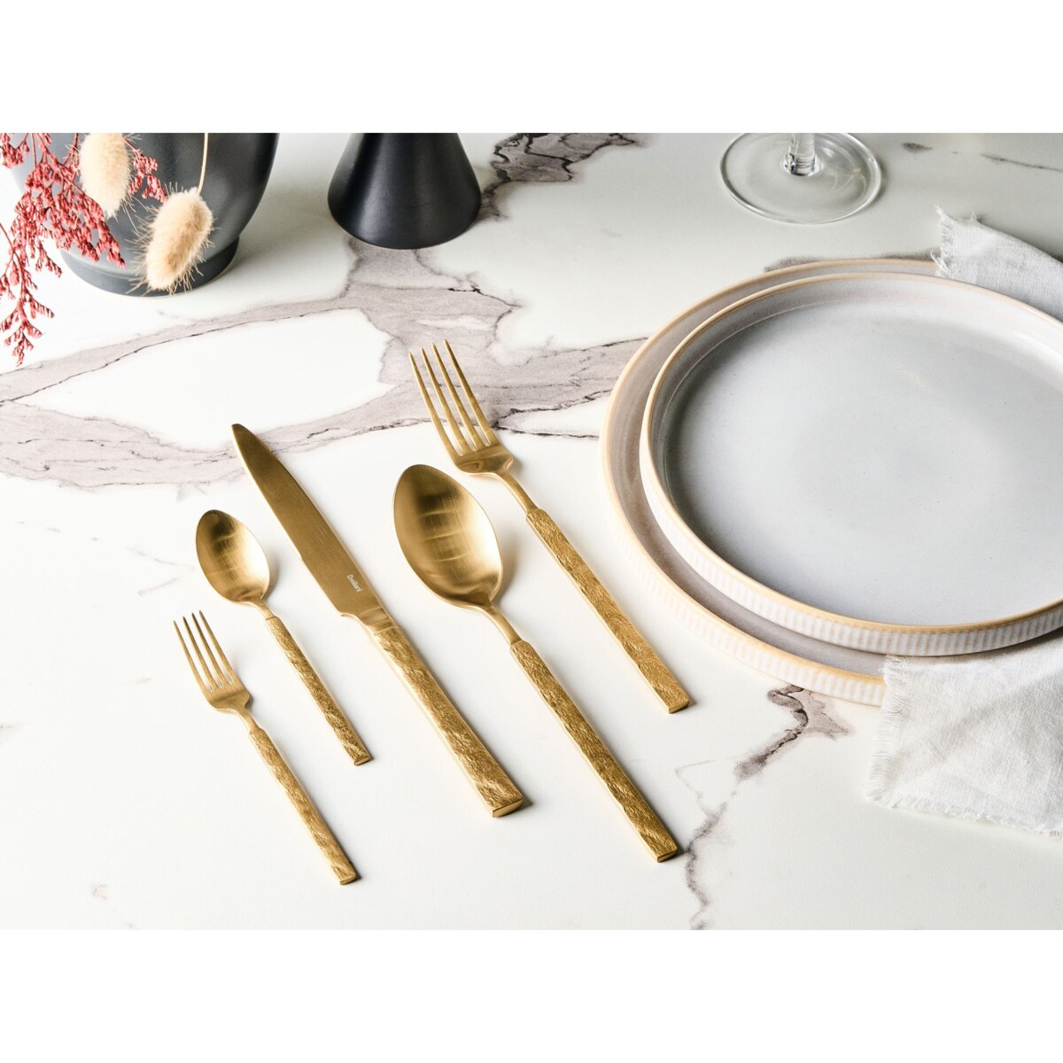 Zestaw sztućców 30 elementów BIGOLI Złoty