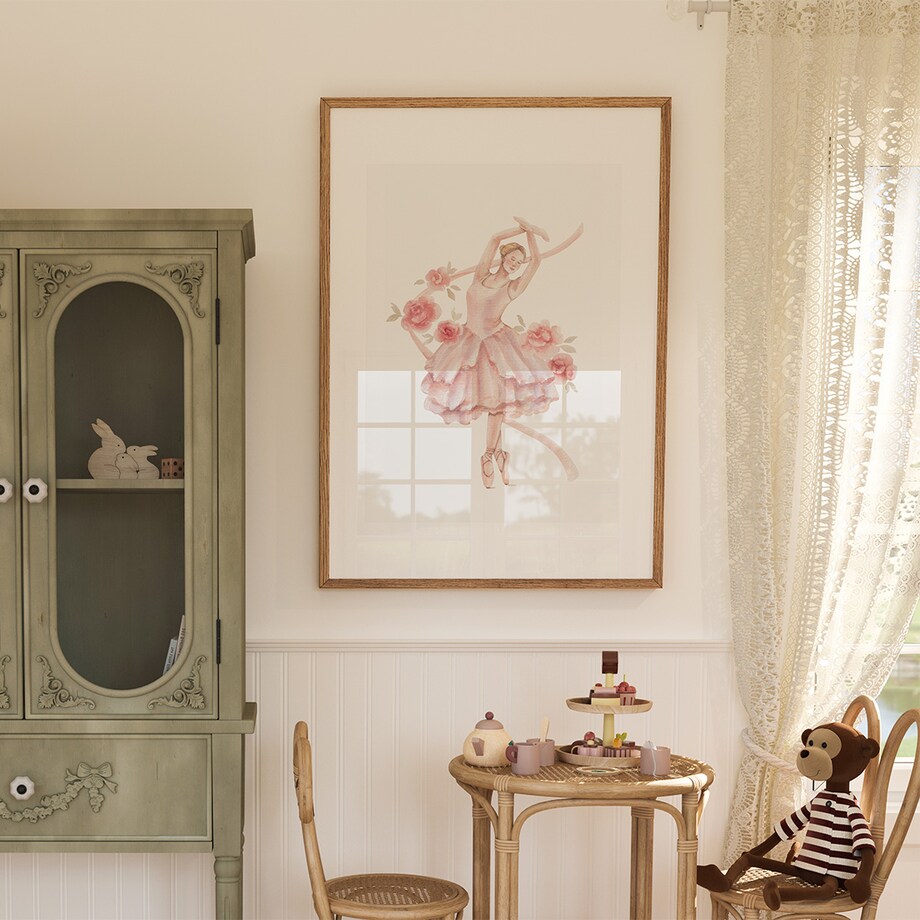 Plakat dla dzieci Baletnica 20x30