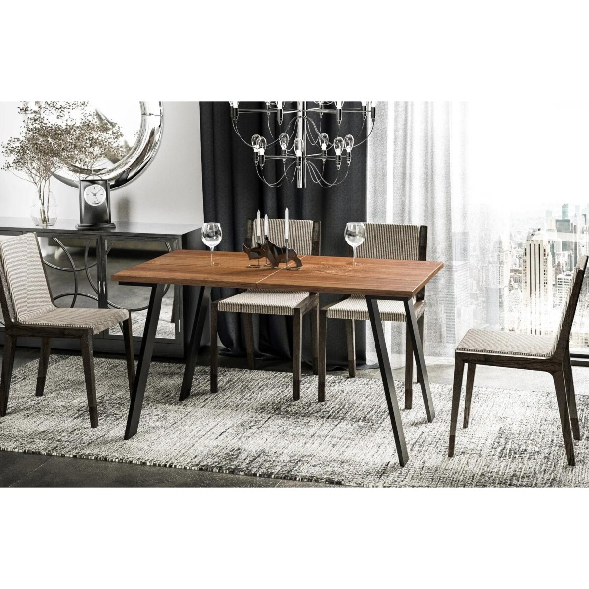 Stół rozkładany LIWIA 130(210)x80 dąb stirling