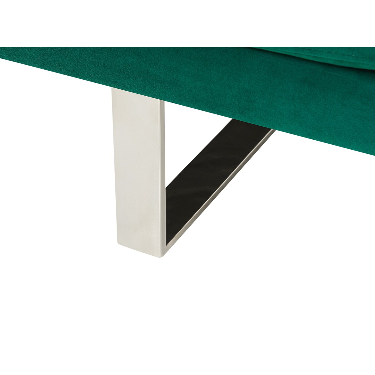 Sofa rozkładana welurowa zielona YORK