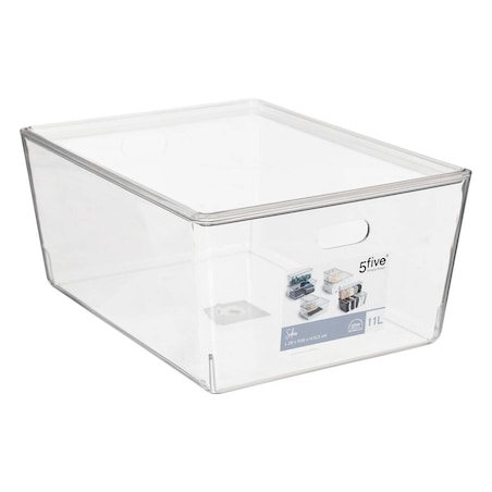 Pudełka z pokrywką SELENA, przezroczyste do szafy, 11 l