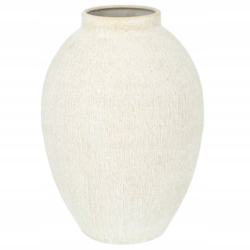 WAZON NA BUKIET KWIATY LOFT BIAŁY 25cm BOHO RETRO LOFT OZDOBA DEKORACJA