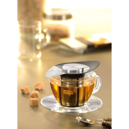 Sitko do herbaty ze stali, klasyczny, pojemny zaparzacz.
