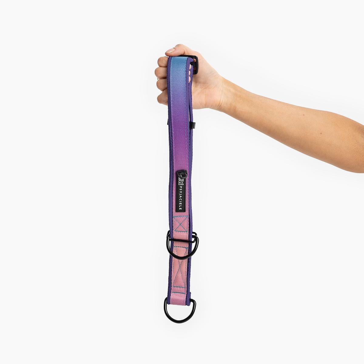 Obroża półzaciskowa SUPER SOFT "Under my ombrella" TURKUS - Szerokość taśmy: 38mm, Rozmiar: L