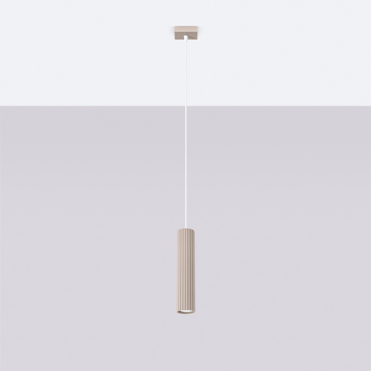 Lampa wisząca KARBON 1 taupe