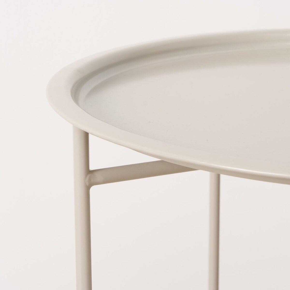 Metalowy stolik pomocniczy ROCKO, Ø 46 cm