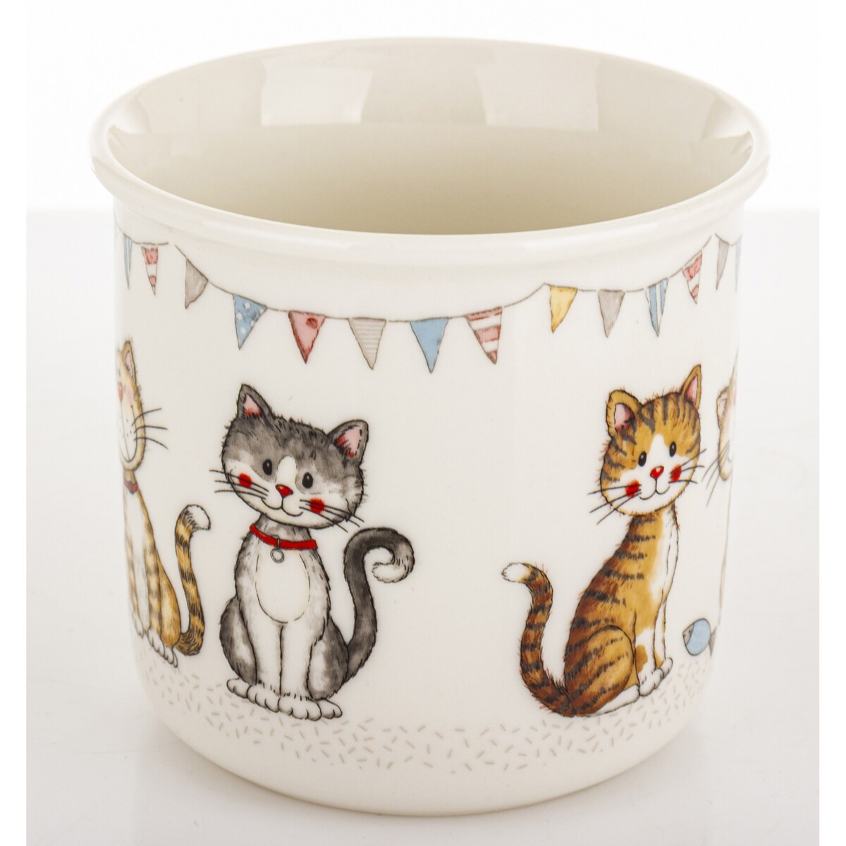 Kubek porcelanowy 400 ml 3 koty 9x13x9,5 cm GATTINI-3