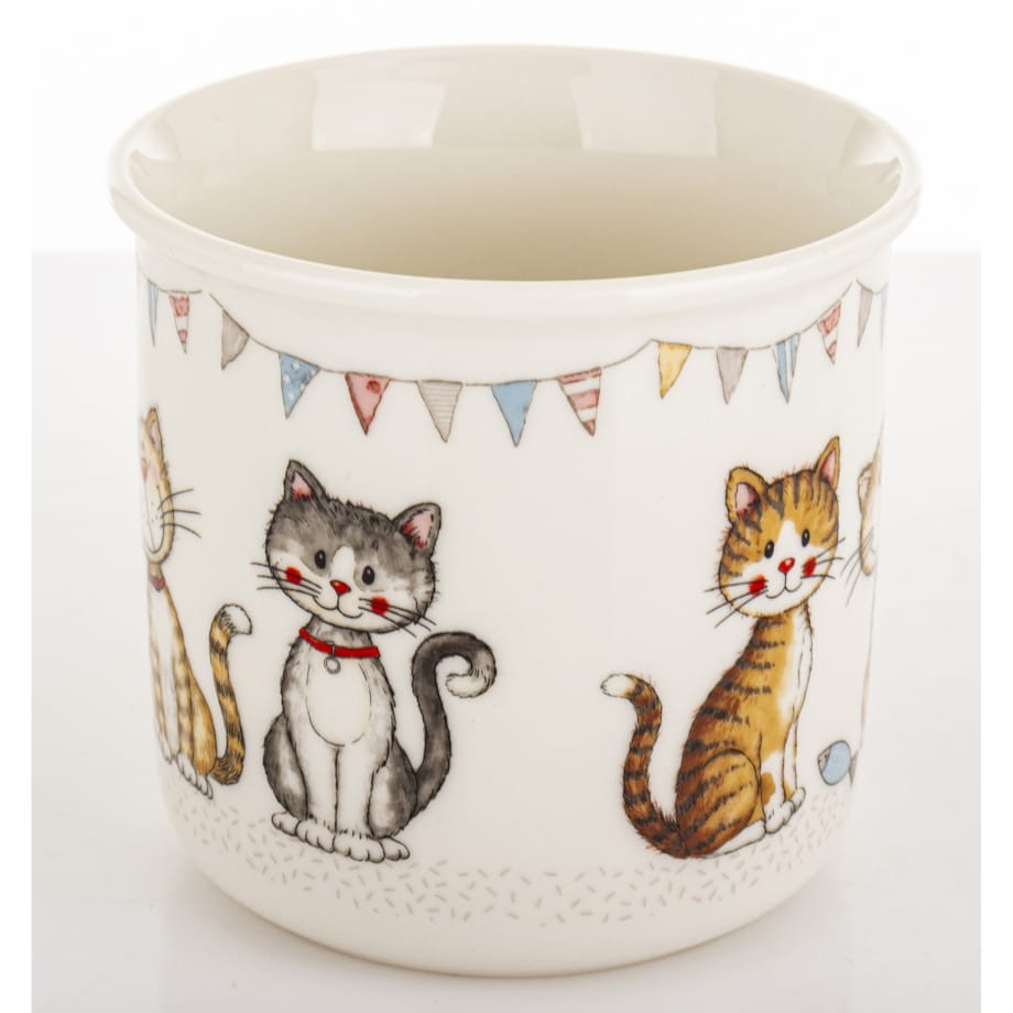Kubek porcelanowy 400 ml 3 koty 9x13x9,5 cm GATTINI-3