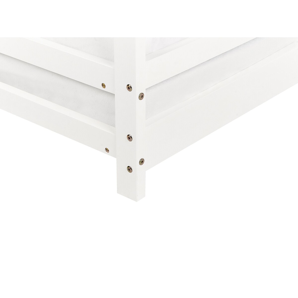 Łóżko dziecięce domek drewniane 90 x 200 cm białe APPY