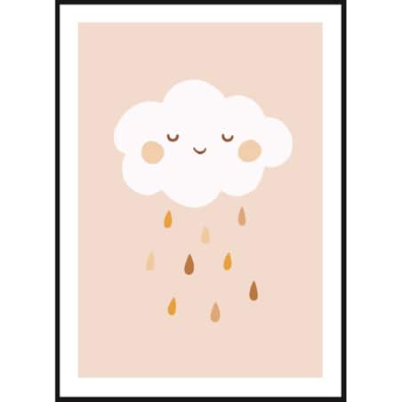 Poster Story, Plakat, Obraz - Radosna Chmurka, wymiary 42 x 60 cm