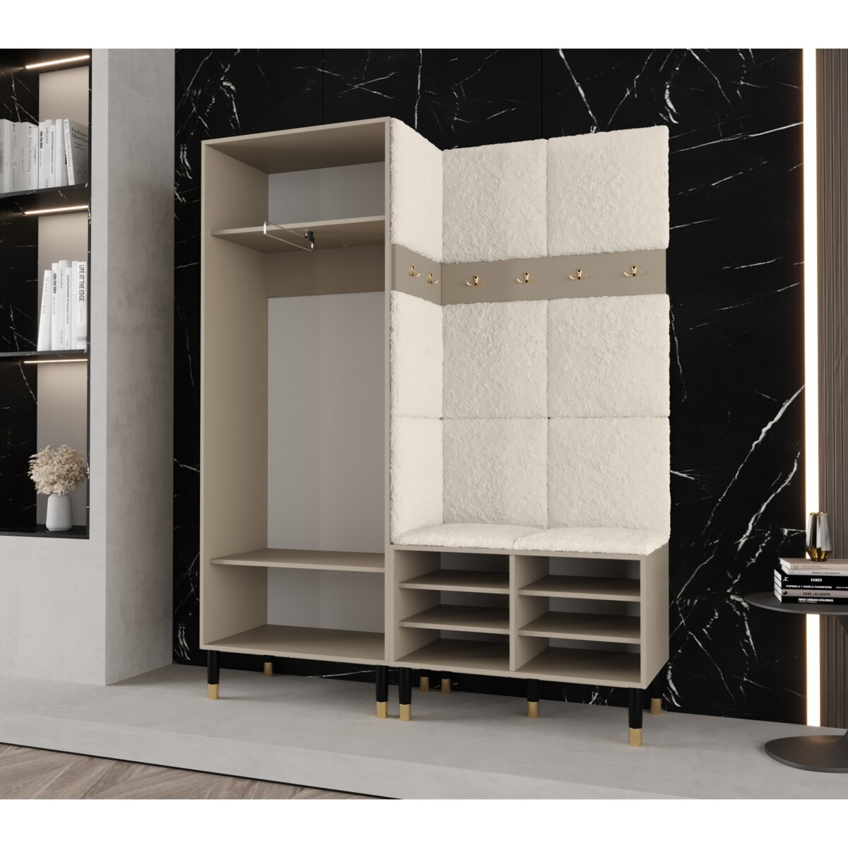 Garderoba do przedpokoju Abiks PALERMO 2 kaszmir+poso60