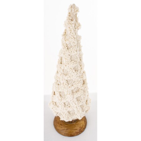 Figurka choinka 40x12x12 cm FAZIO beżowa niska