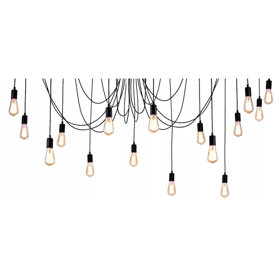 Lampa Sufitowa Wisząca Żyrandol Pająk 6 E27 Led