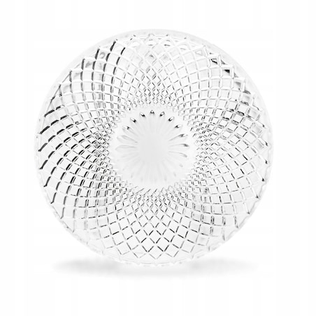 TALERZYKI DESEROWE SZKLANE 6szt WZORZYSTE 20cm na desery ciasto prezent