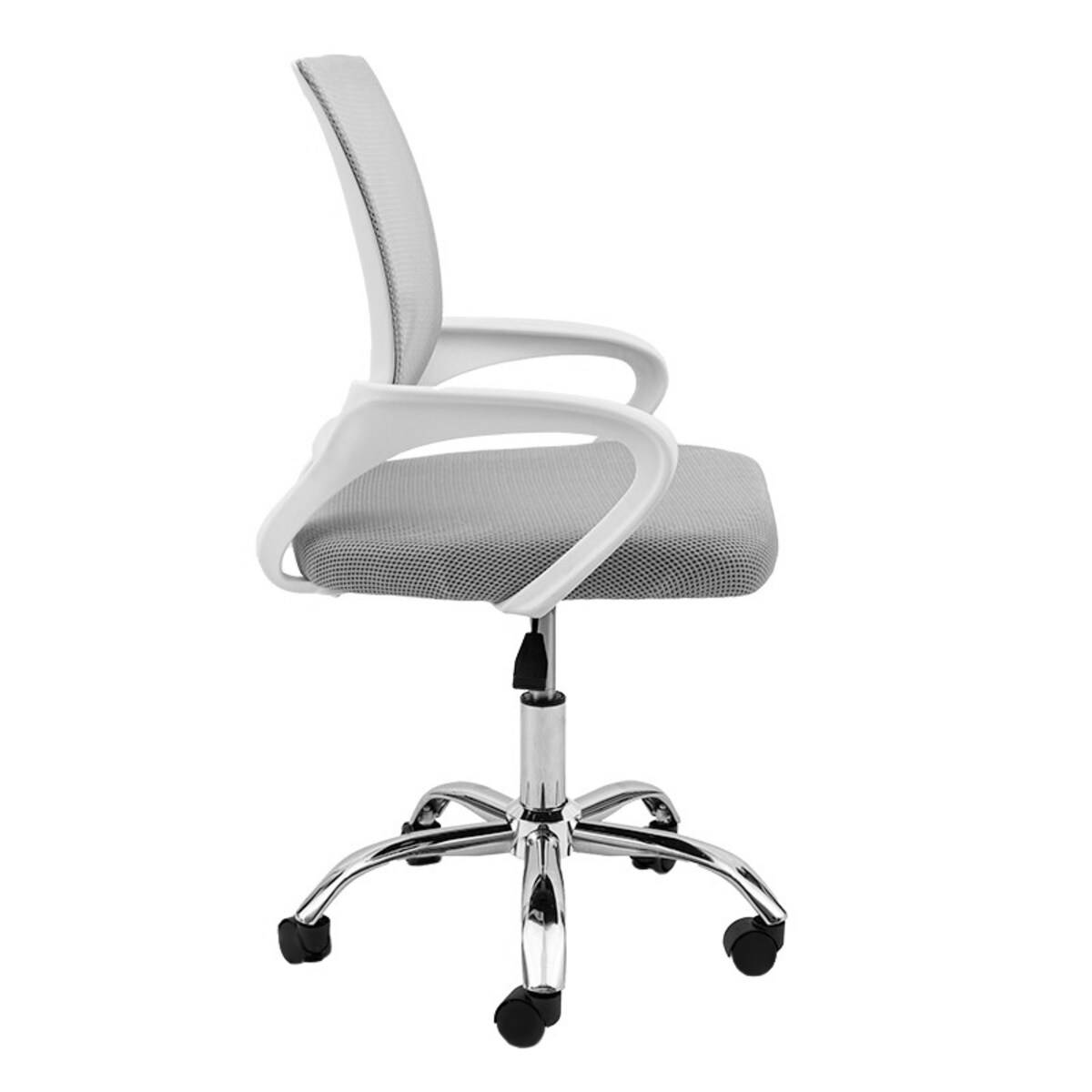 Krzesło biurowe fotel obrotowe regulowane młodzieżowe szare