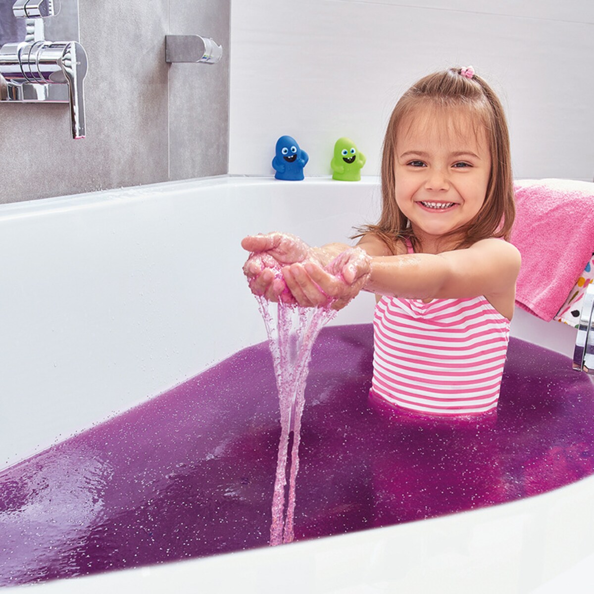 Zestaw do robienia glutów, Slime Baff Glitter, fioletowy  3+, Zimpli Kids