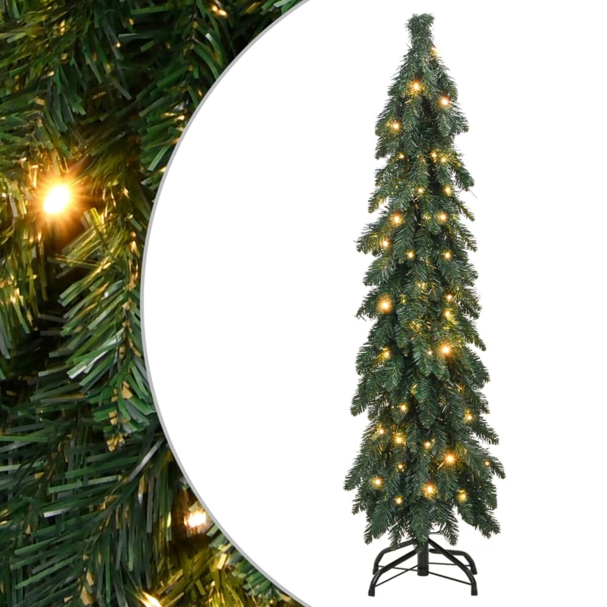 vidaXL Sztuczna choinka z 80 lampkami LED, 150 cm