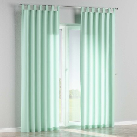 Zasłona na szelkach 1 szt. 130x245 turkusowo - miętowy