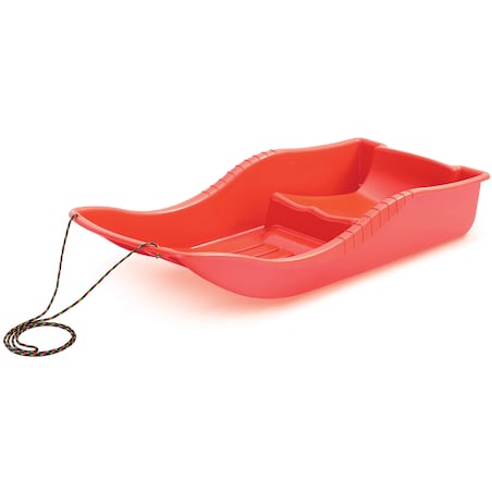 Sanki Na Śnieg Dla Dzieci Ślizg Ślizgacz Zjazdowy Z Linką Czerwone