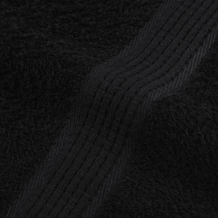 vidaXL Ręczniki, FROGN, 4 szt., czarne, 30x30 cm, 360 g/m²