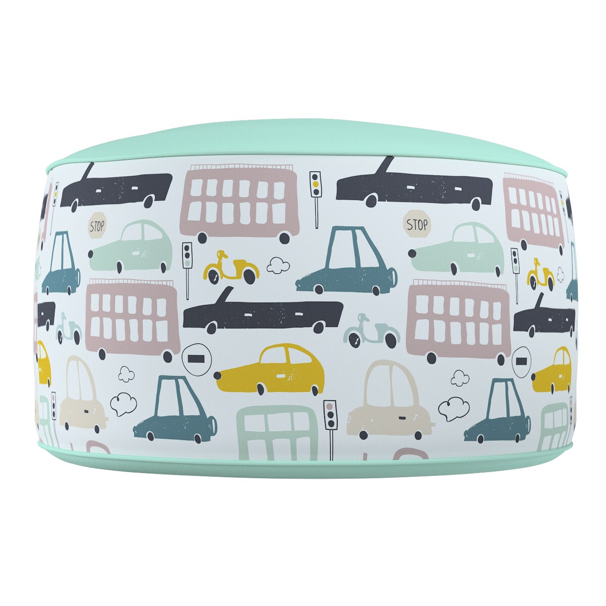 Puf dwukolorowy Coli, kolorowy, 50x25 cm, Magic Collection