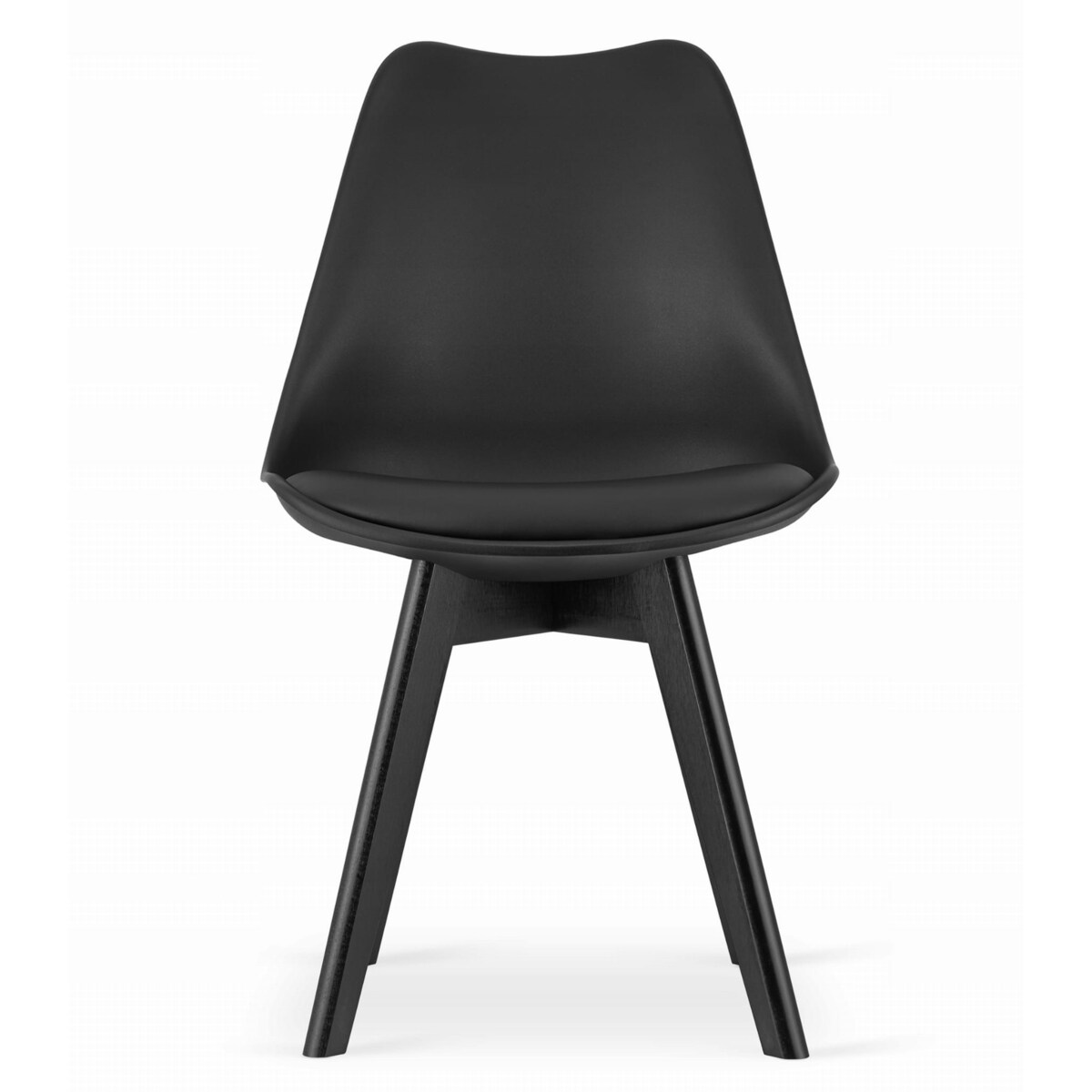 Zestaw Stół + 4 Krzesła Do Jadalni Kuchni Salonu Biura Prostokątny Czarny