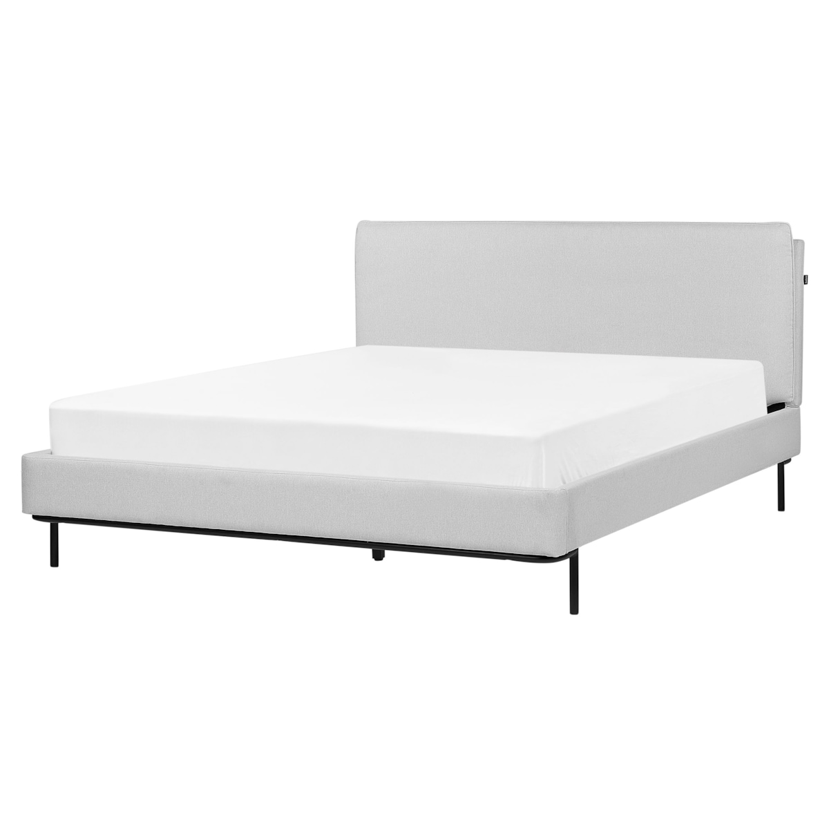 Łóżko tapicerowane 160 x 200 cm szare CORIO