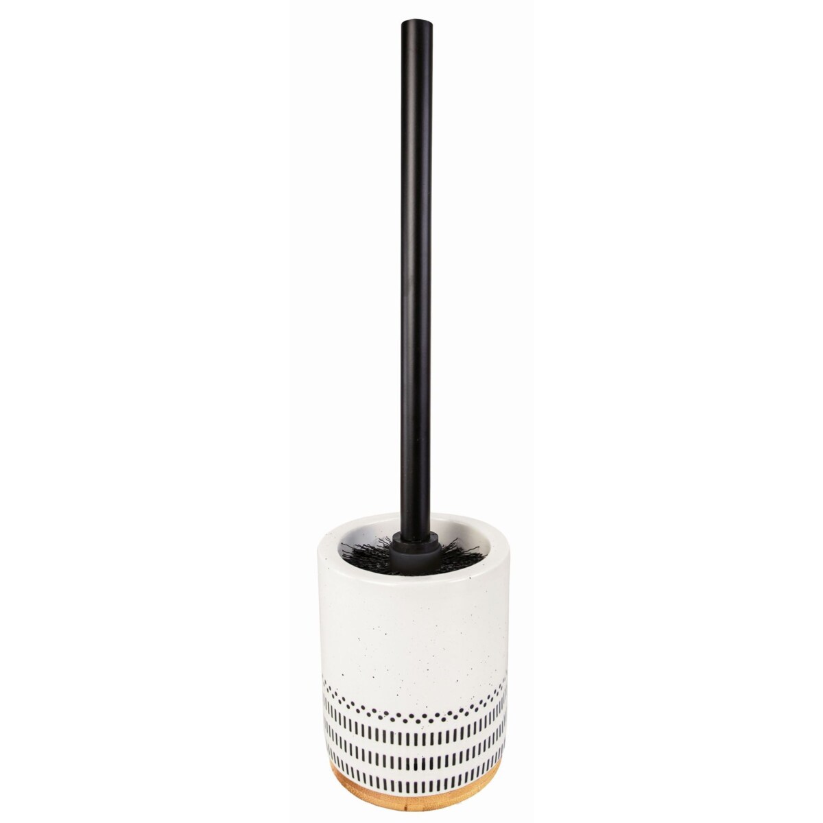 Kleine Wolke Alva Szczotka WC ze stojakiem czarny biały