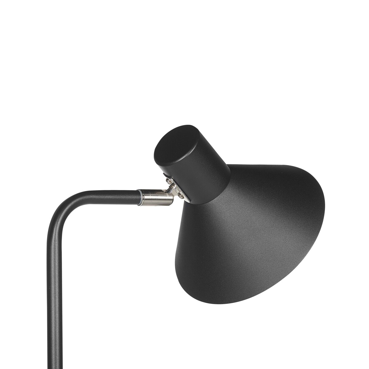 Lampa podłogowa regulowana metalowa czarna RIMAVA