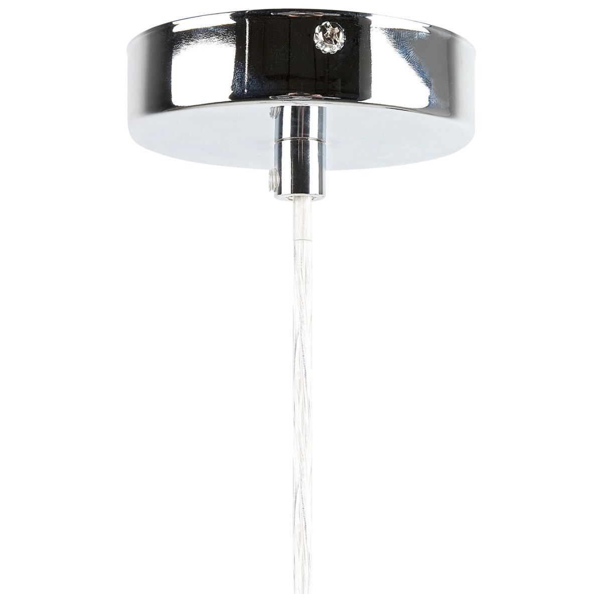 Żyrandol z akrylowymi kryształkami szary ADORN