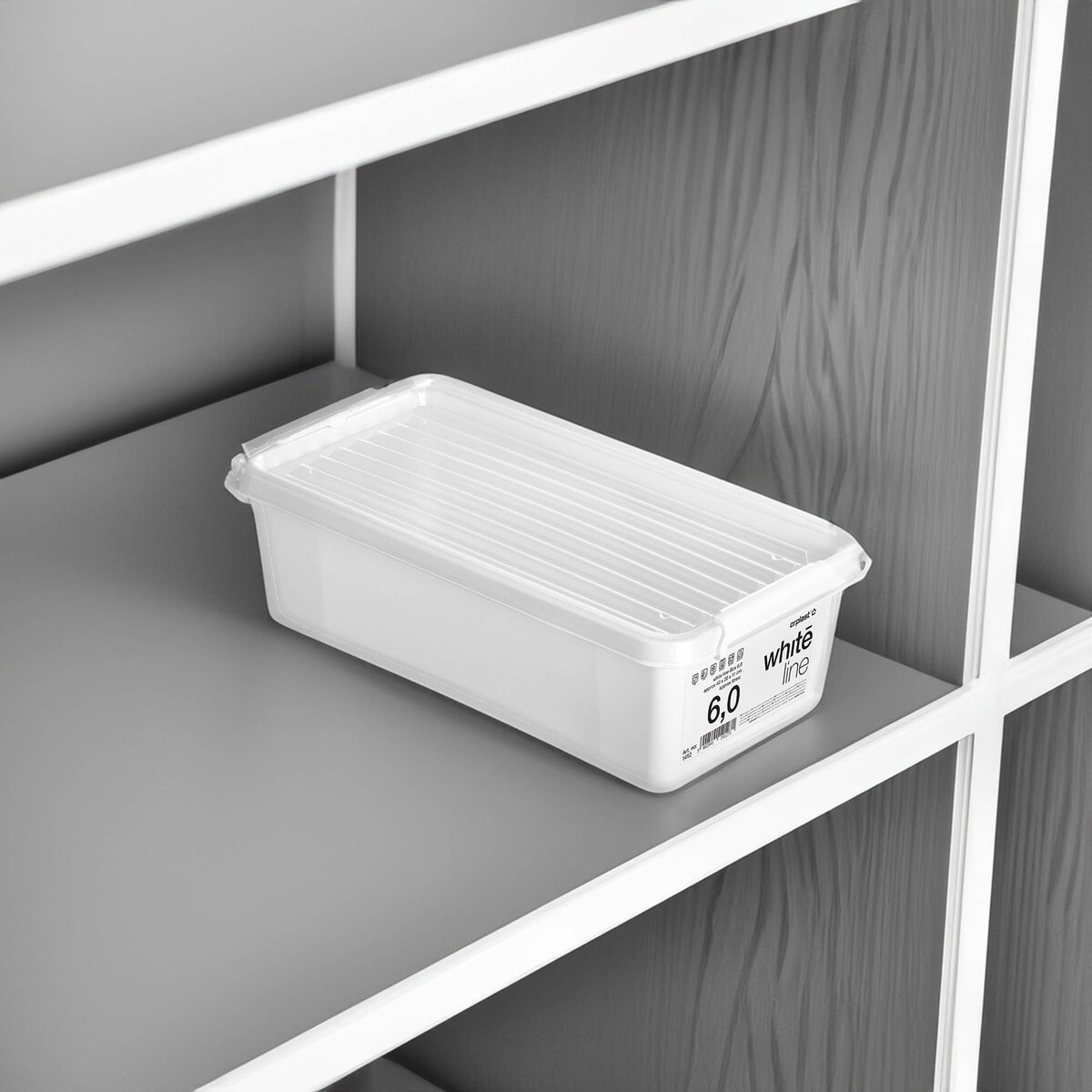 Pojemnik Plastikowy Pudełko Z Pokrywą Do Przechowywania Box Organizer 6L