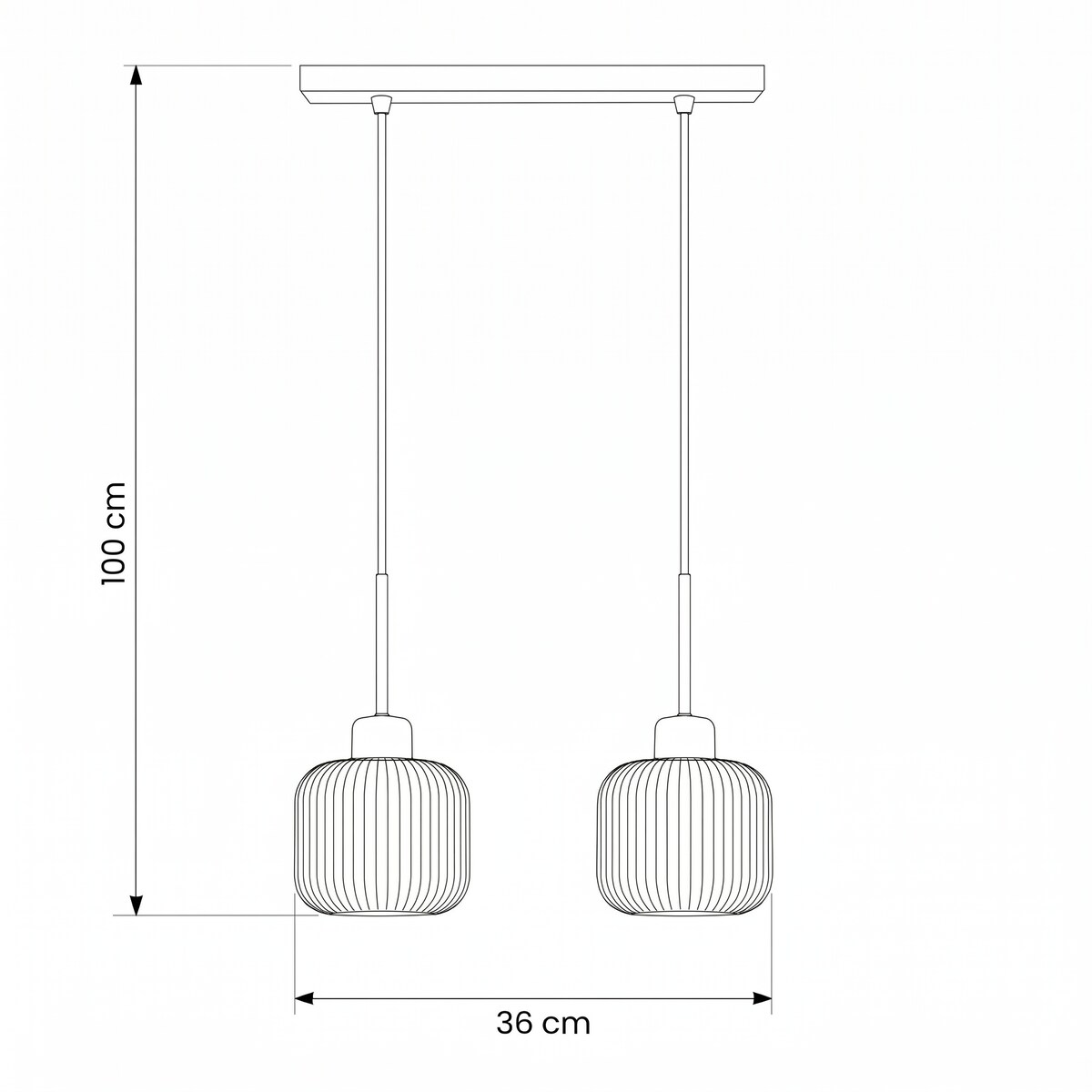 lampa wisząca 2 punktowa edylit białe klosze do kuchni
