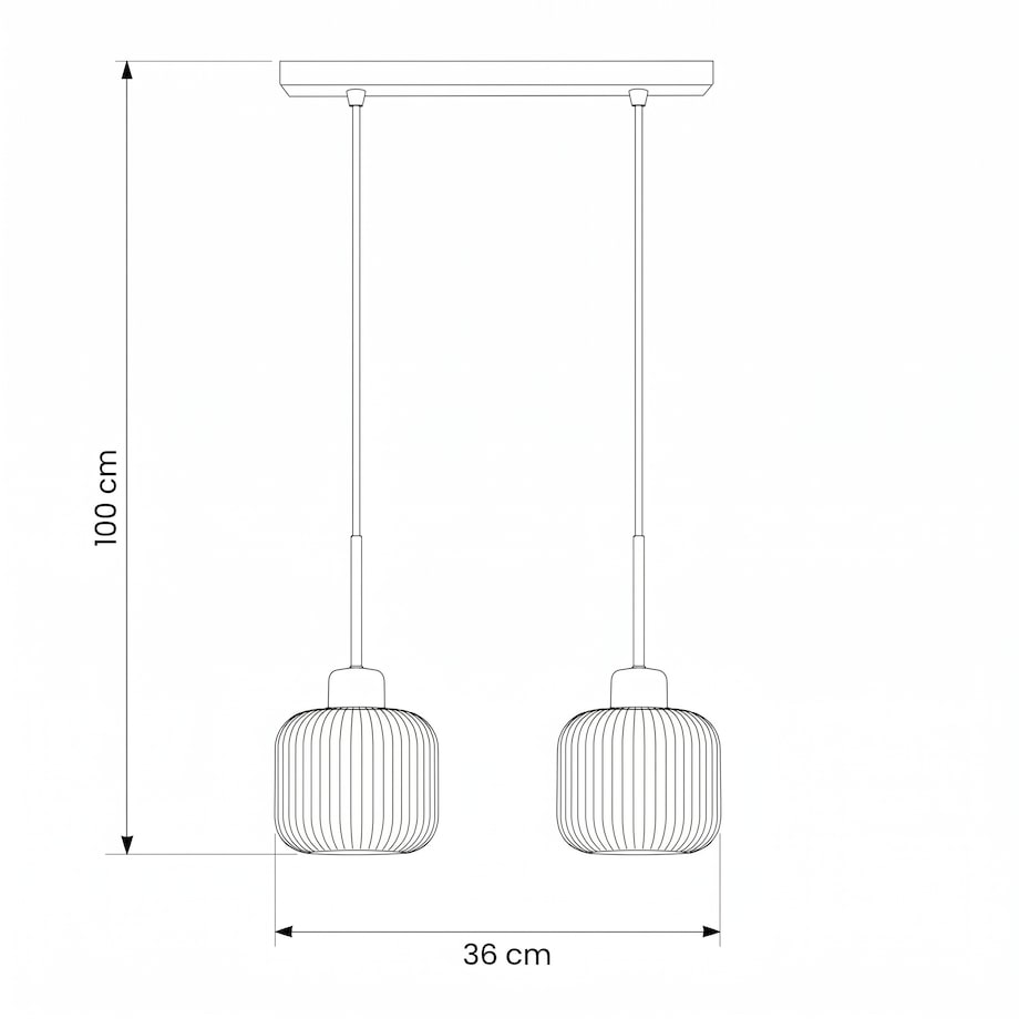 lampa wisząca 2 punktowa edylit białe klosze do kuchni