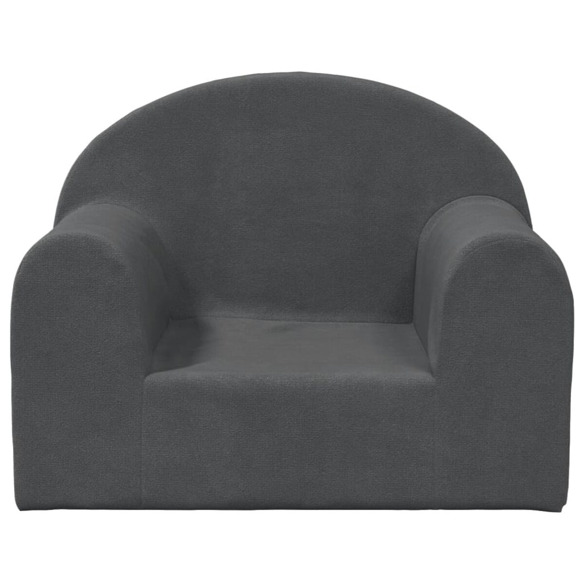 vidaXL Kanapa dla dziecka, antracytowa, miękki plusz