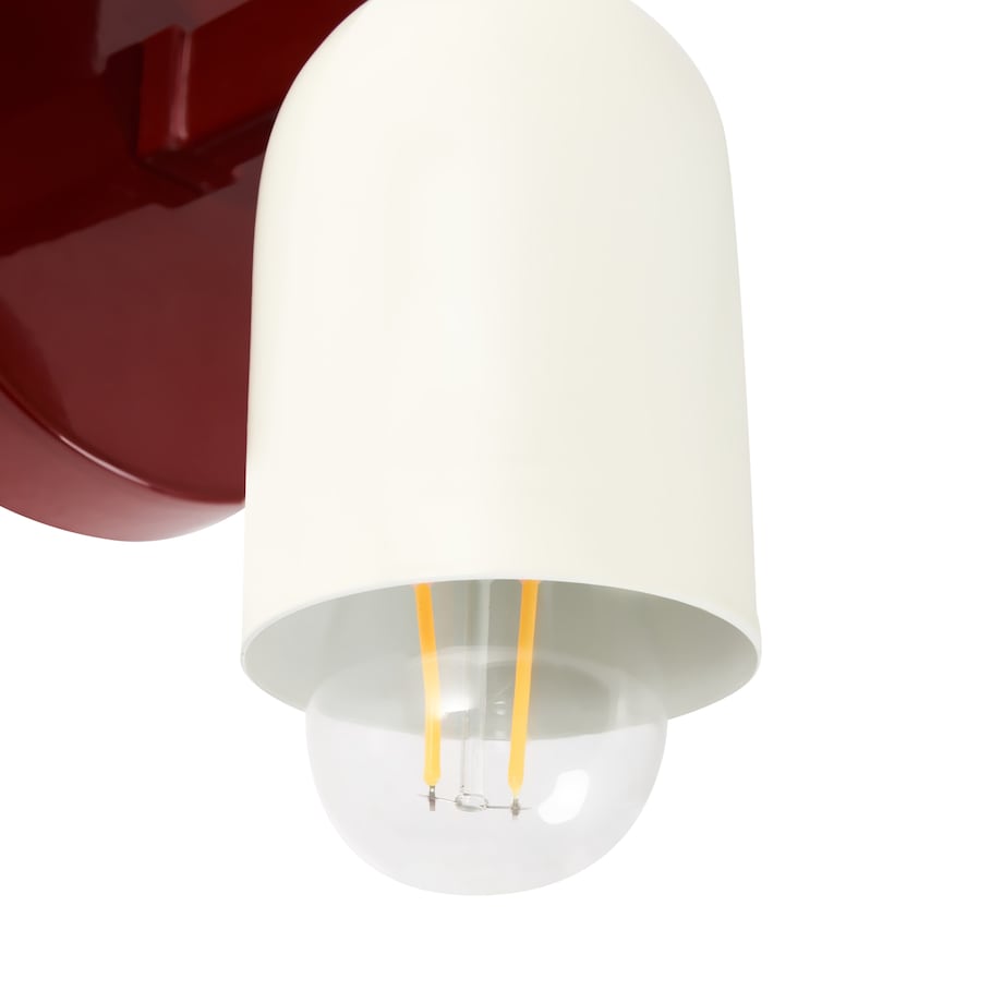 Zestaw 2 lamp ściennych TOPI Czerwony Metal