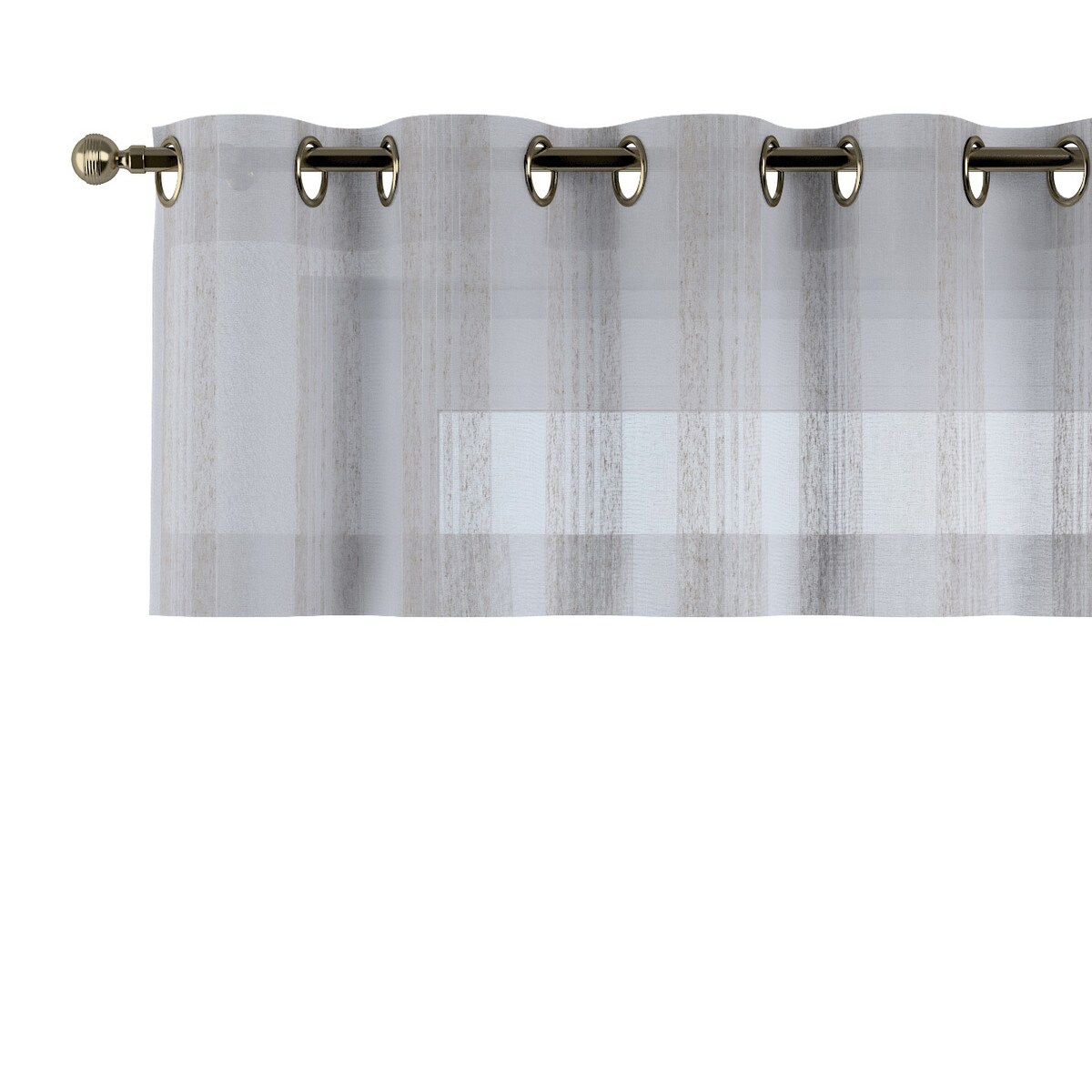 Lambrekin na kółkach 260x40 kremowy