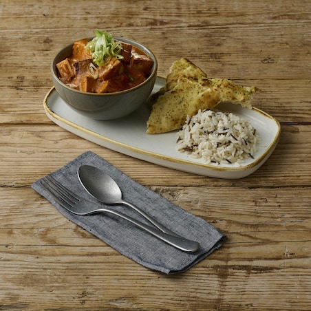 Taca porcelanowa Stonecast Barley White, 300x90mm