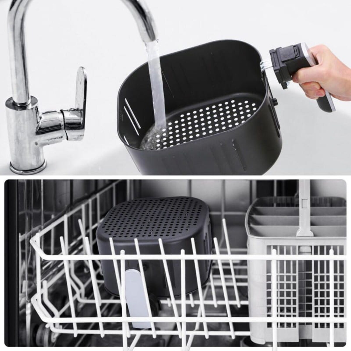 Frytownica beztłuszczowa czarna 7.7L 1800W frytkownica KLAUSBERG Air Fryer