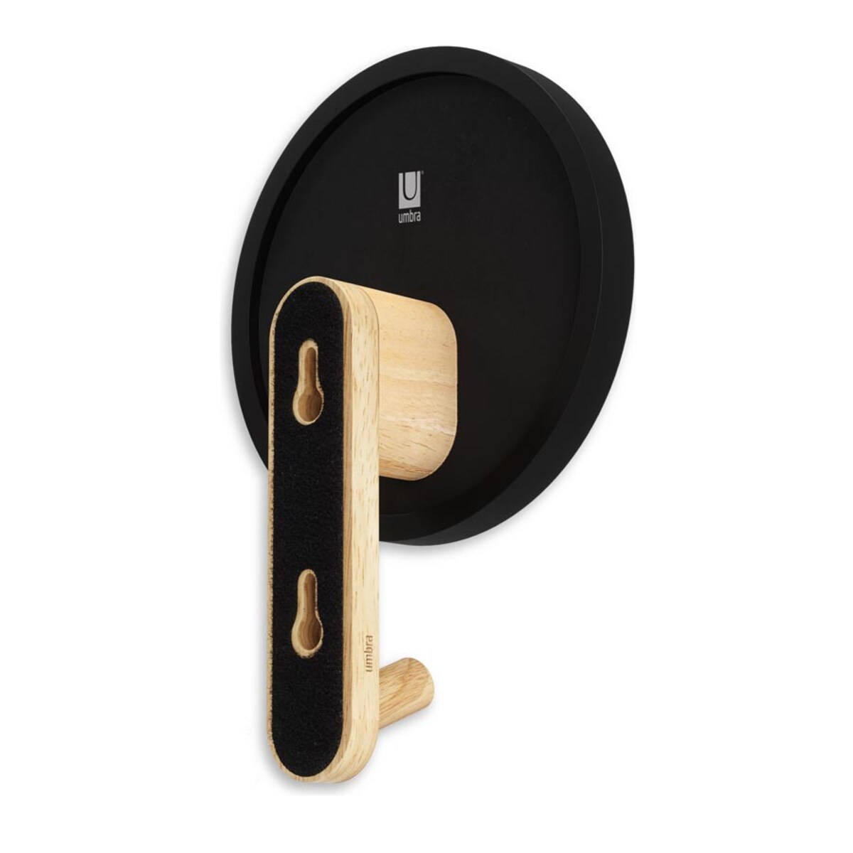 Wieszak na ubrania z lusterkiem (jasny) Hub Umbra