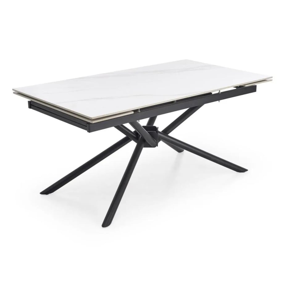 Stół rozkładany VITORINO 160(220)x90 biały marmur