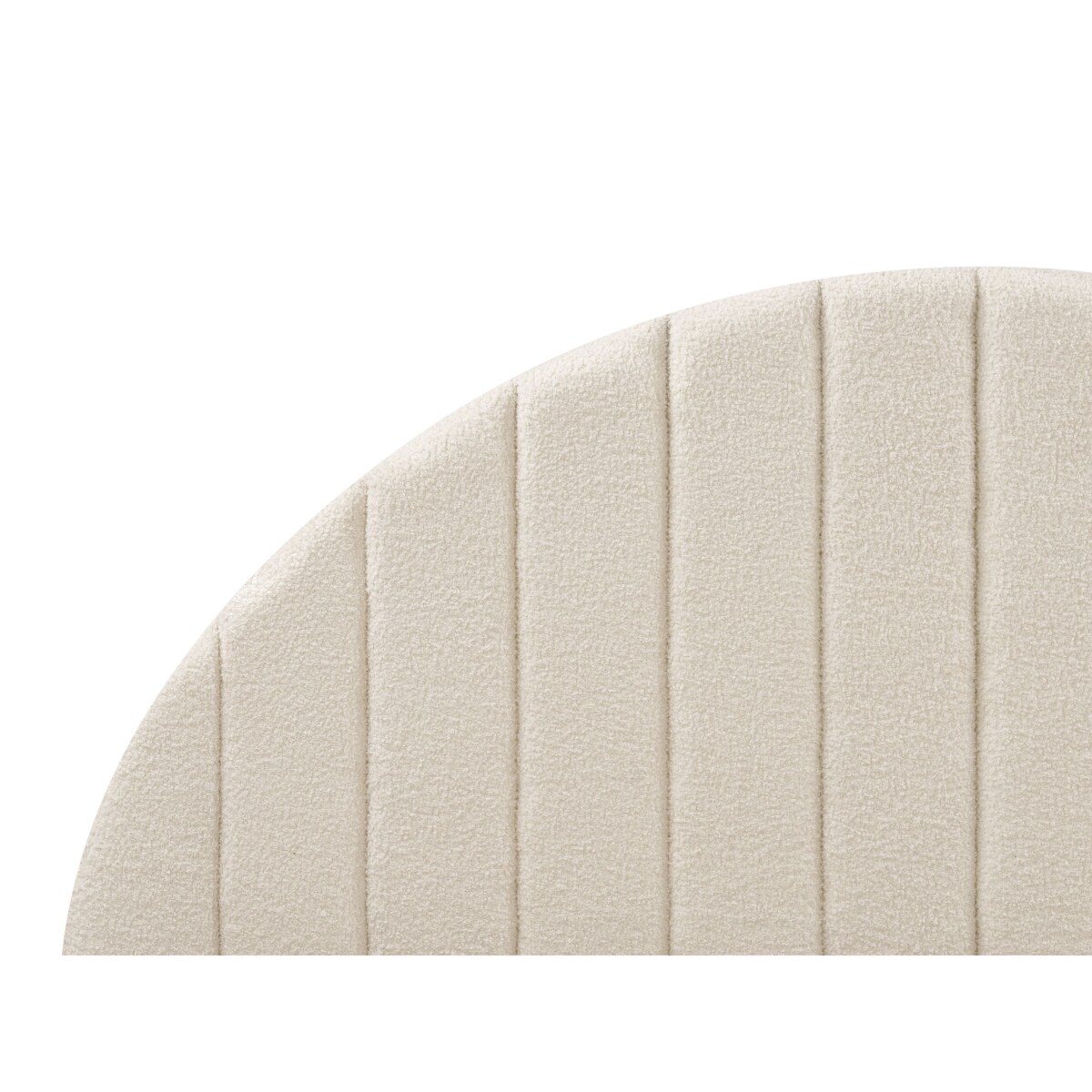 Łóżko z pojemnikiem boucle 160 x 200 cm złamana biel CHADENET