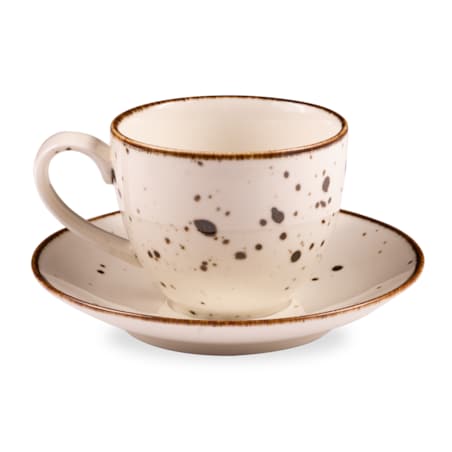 Konsimo ALUMINA Filiżanka ze spodkiem 6 szt.