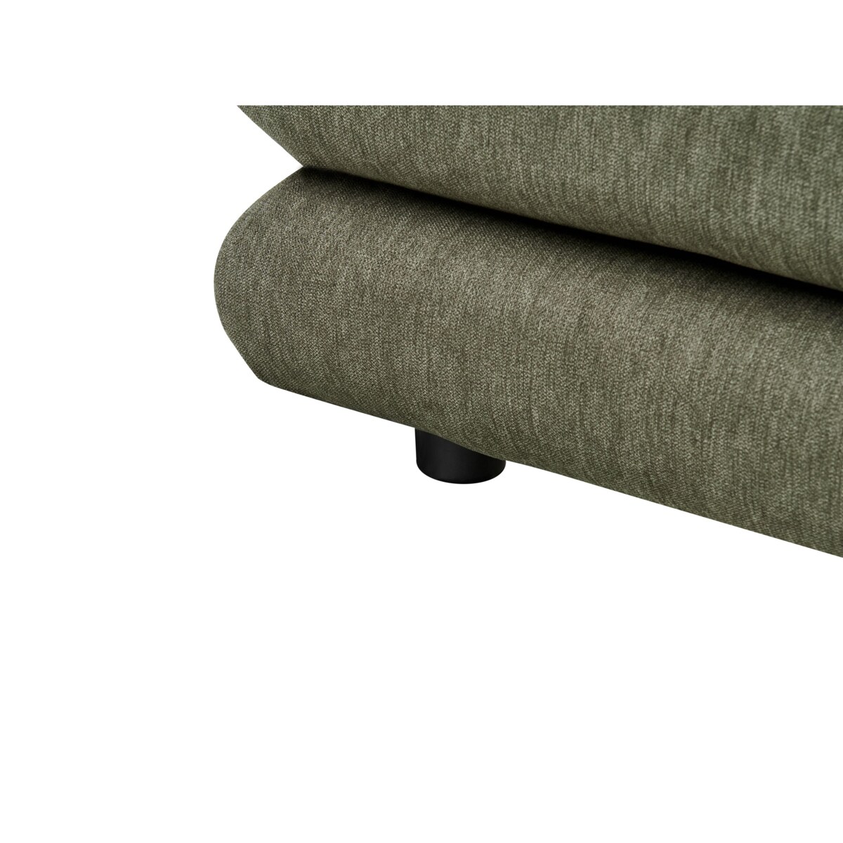 Łóżko Len syntetyczny LAVARDENS 180 x 200 cm Ciemnozielony