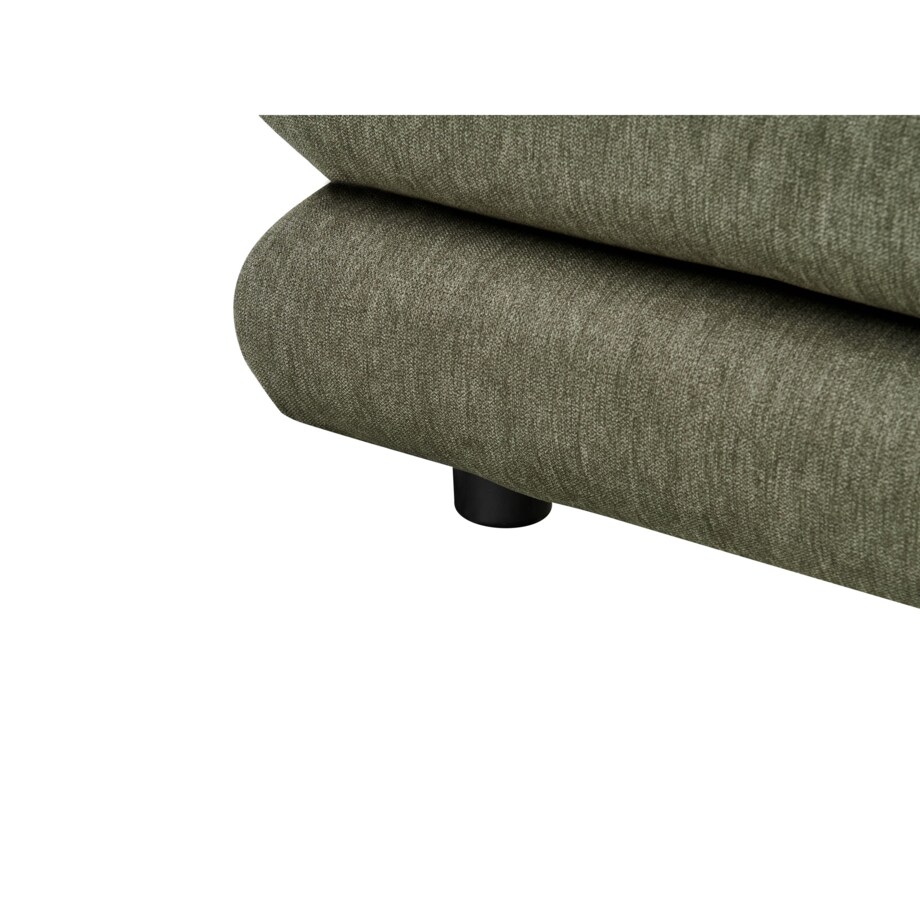 Łóżko Len syntetyczny LAVARDENS 180 x 200 cm Ciemnozielony