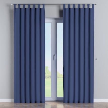 Zasłona na szelkach 1 szt. 130x260 granatowy