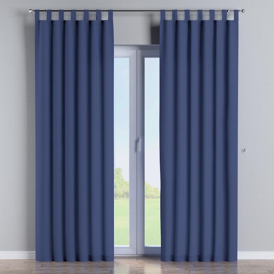 Zasłona na szelkach 1 szt. 130x260 granatowy
