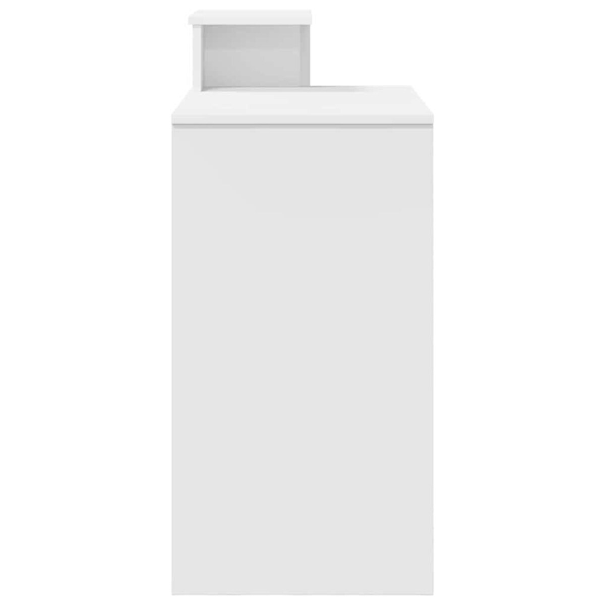 vidaXL Biurko z półką Biały 106 x 40 x 88,5 cm Materiał drewnopochodny