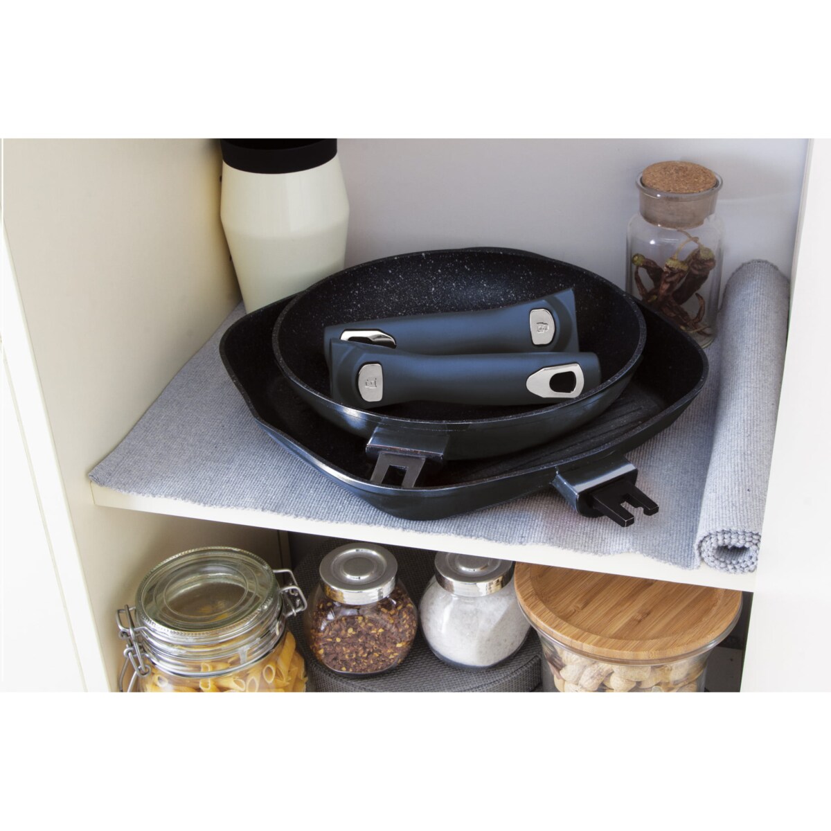 Zestaw 3 patelni z powłoką granitową BERLINGER HAUS Metallic Aquamarine